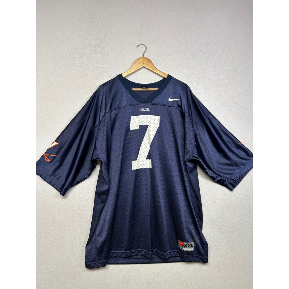 Gorpcore Sportswear Nike Mens XXL Navy Blue Virginia Cavaliers #7 Jersey